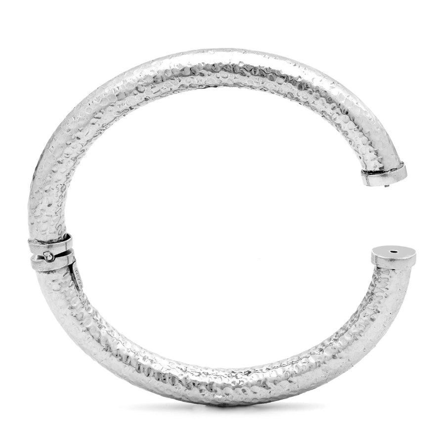 Bracciale Donna Giovanni Raspini Argento 925 Martellato Bangle Rock Medio 10239