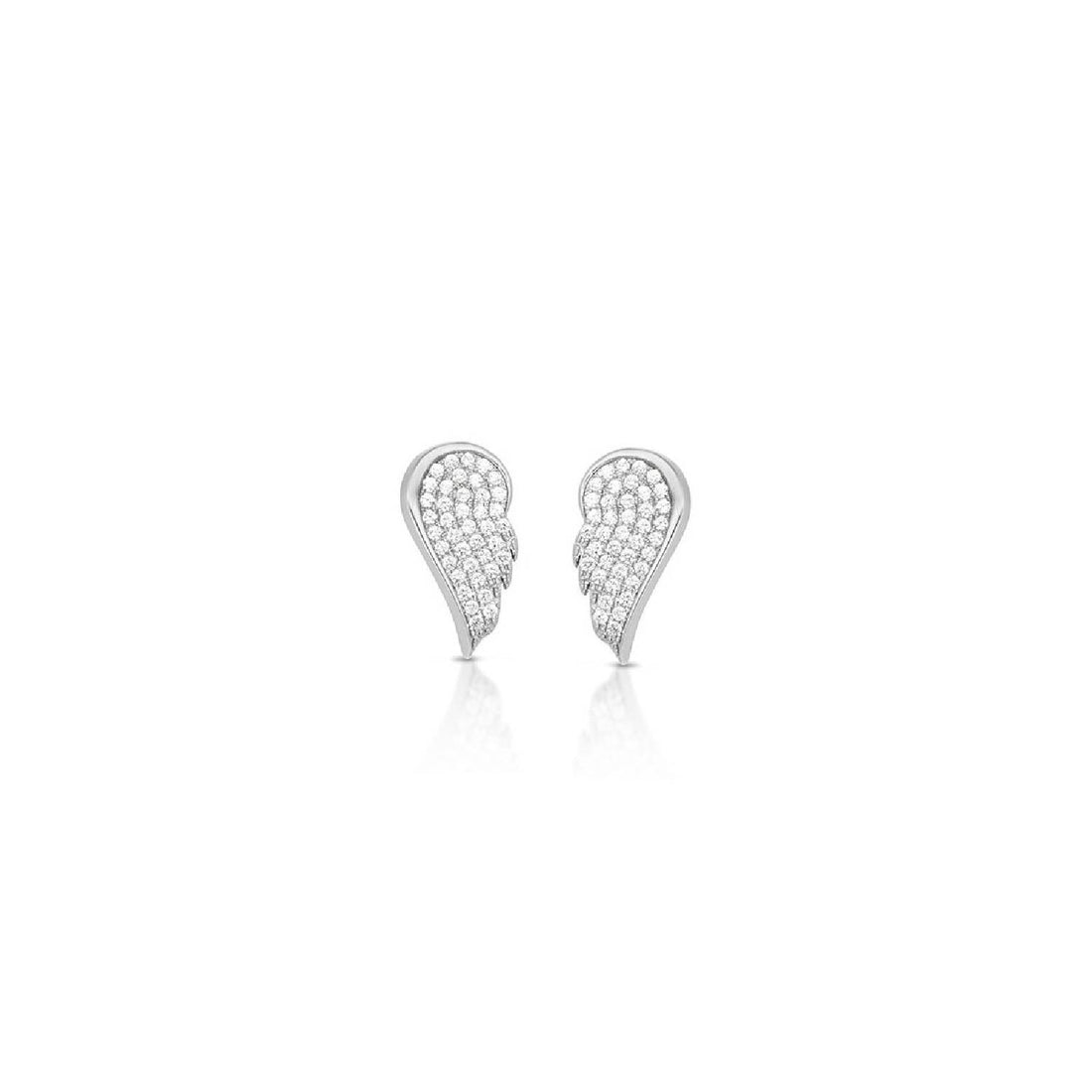 Orecchini Donna Argento 925 Roberto Giannotti Ala Zirconi Bianco Angelo GIA314