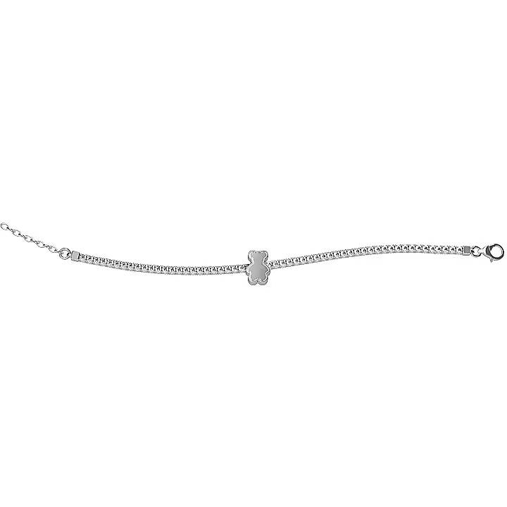 Bracciale Tennis Bambino Nanàn Argento 925  con orsetto centrale NAN0103