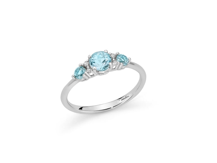 Anello Donna Miluna Topazio Diamanti Oro 375 LID3747X