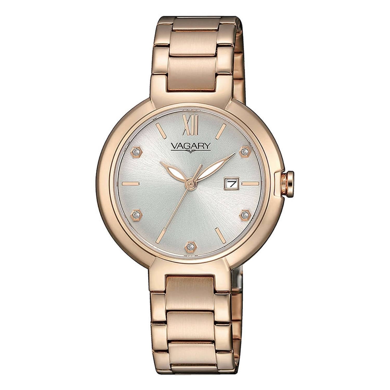 Orologio Donna Acciaio Vagary Quarzo Solo Tempo Flair Lady Zirconi IU2-626-11