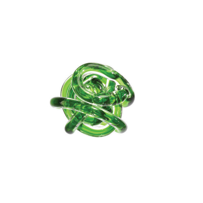 Scultura Cristallo Onlylux Nodo Dell'Amore Verde 8 cm OL01646