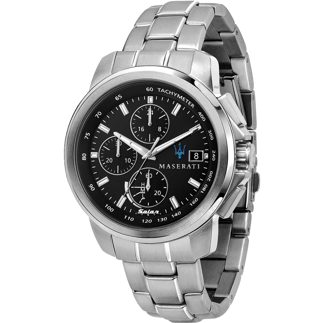 Orologio Uomo Acciaio Maserati Cronografo Carica Solare Data R8873645003