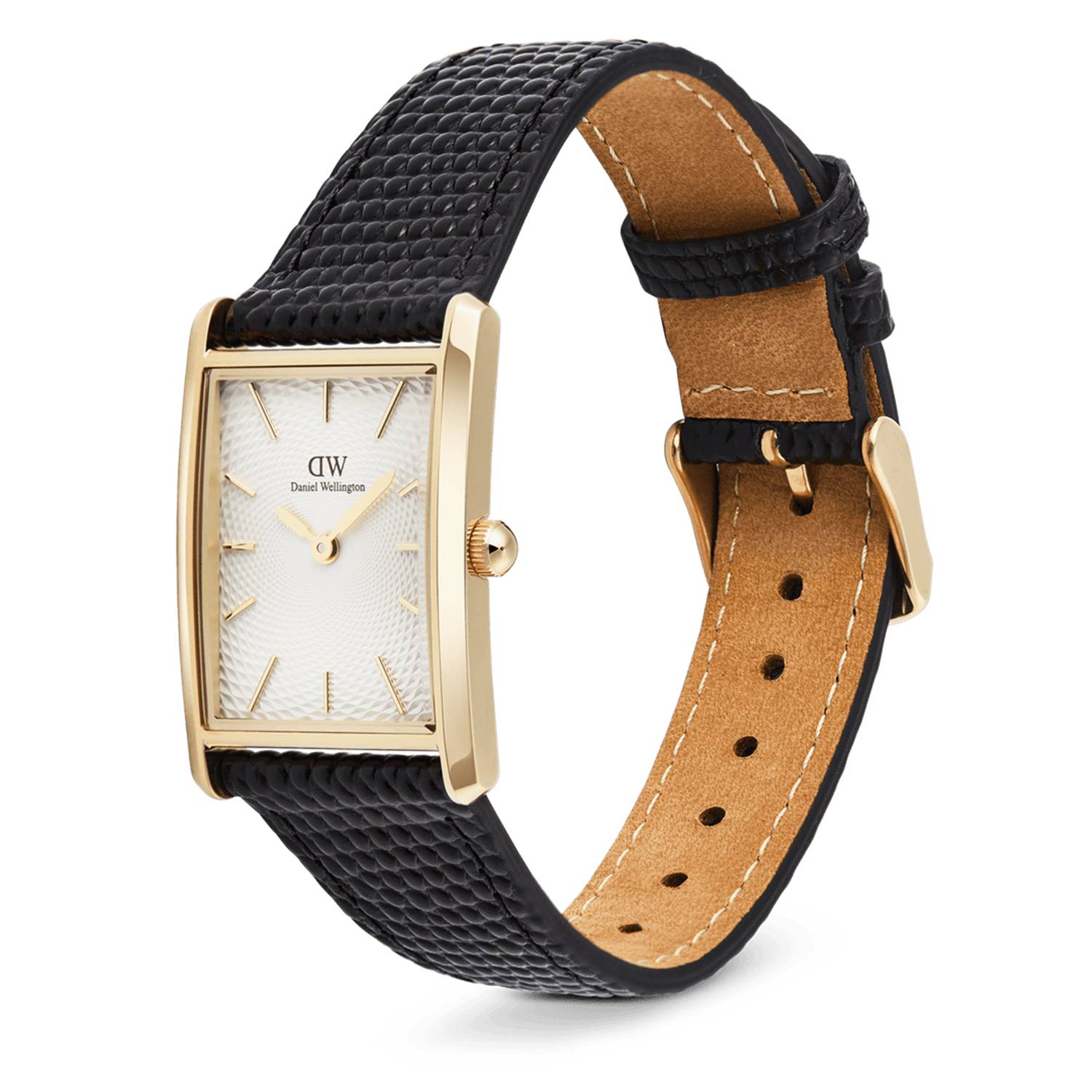 Orologio Uomo Daniel Wellington Acciaio  Bound Black Lizard White Guilloche DW00100899