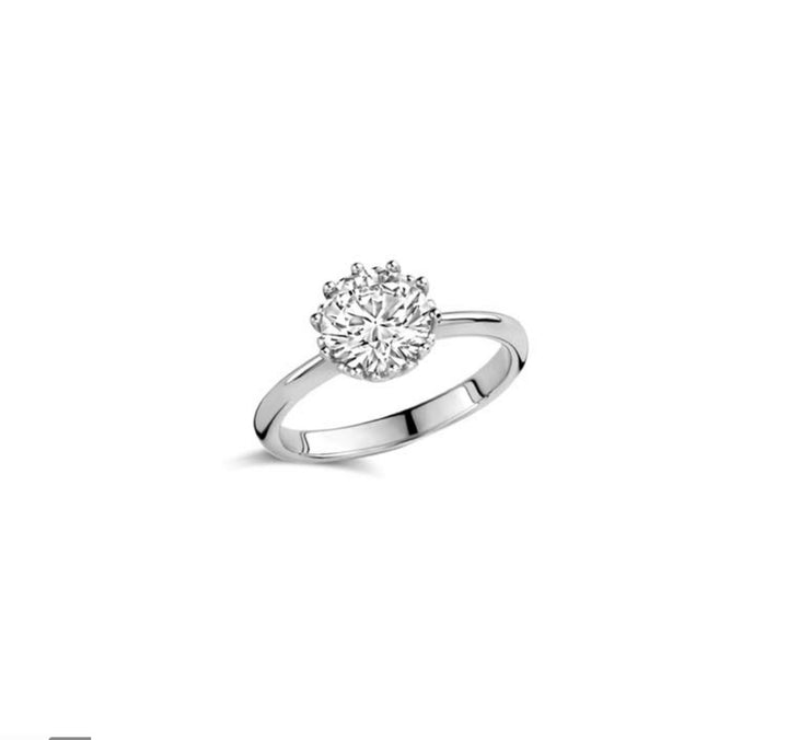 Anello Donna Liu Jo Acciaio Con Zircone bianco LJ2582M12