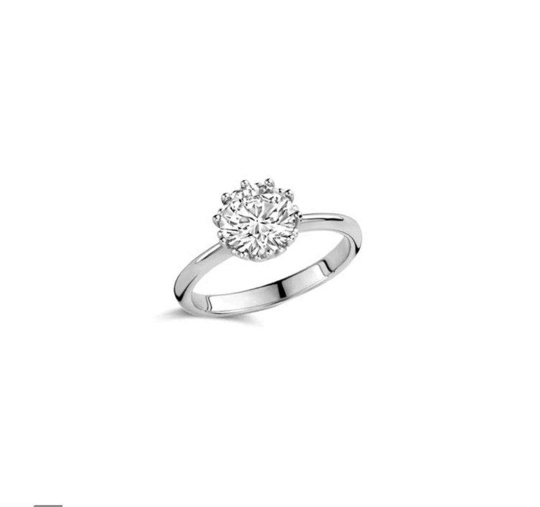 Anello Donna Liu Jo Acciaio Con Zircone bianco LJ2582M14