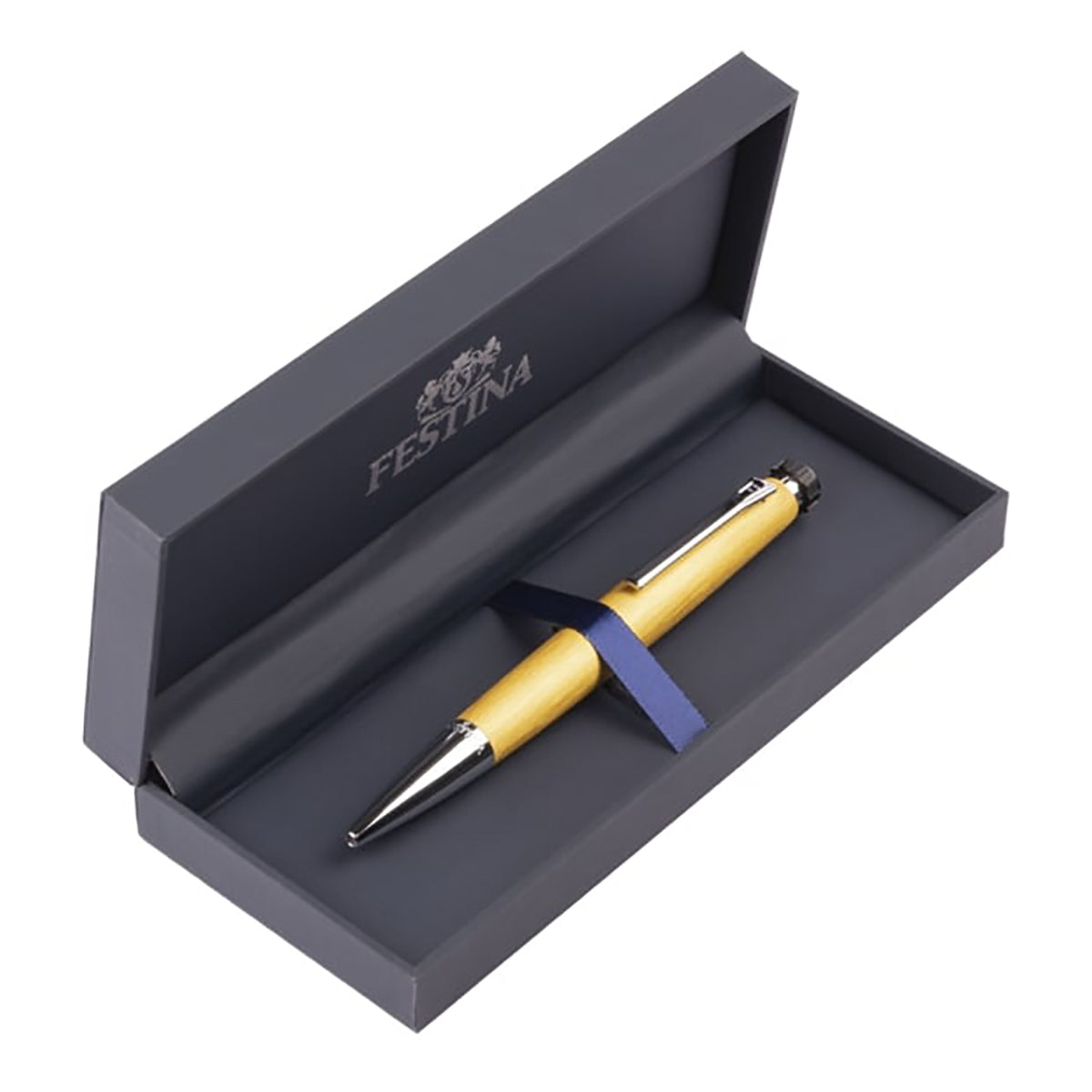 Penna Uomo Festina Acciaio Oro Satinato Biro FWS4104/S