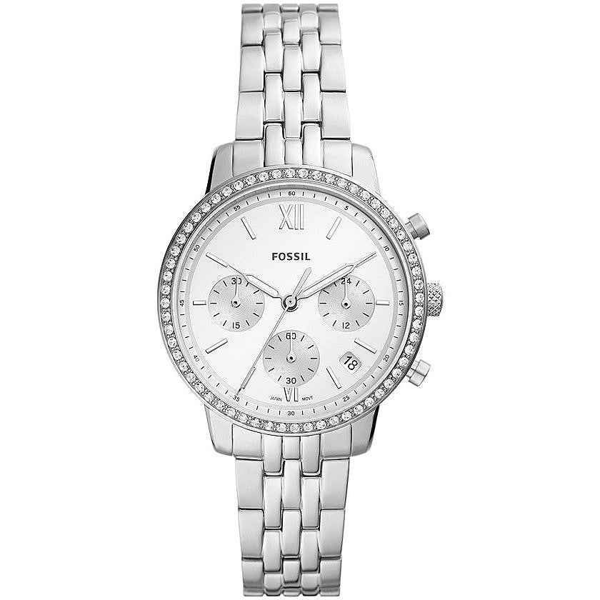 Orologio Donna Quarzo Crono Con Datario E Ghiera Zirconata ES5217