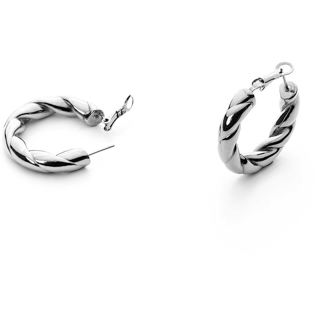 Orecchini Donna 4US Cesare Paciotti Acciaio Intrecciati 4UOR4476W
