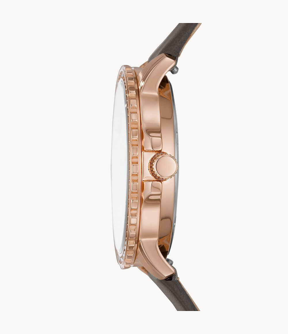 Orologio Donna Fossil Solo Tempo Con Ghiera Zirconata ES4889