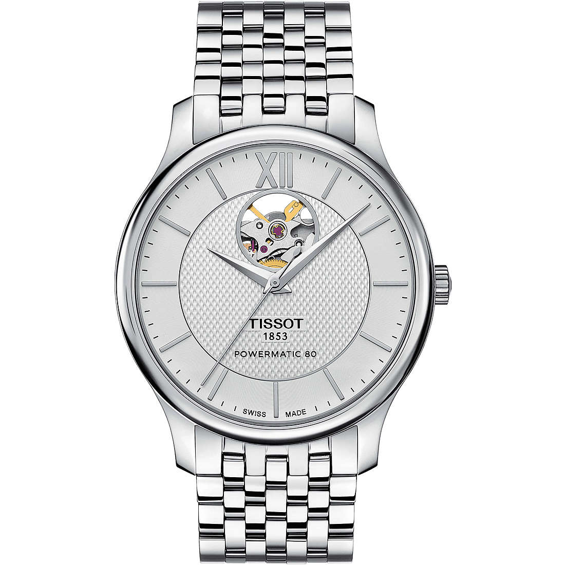 Orologio Uomo  automatico Tradition Powermatic 80 Open Heart