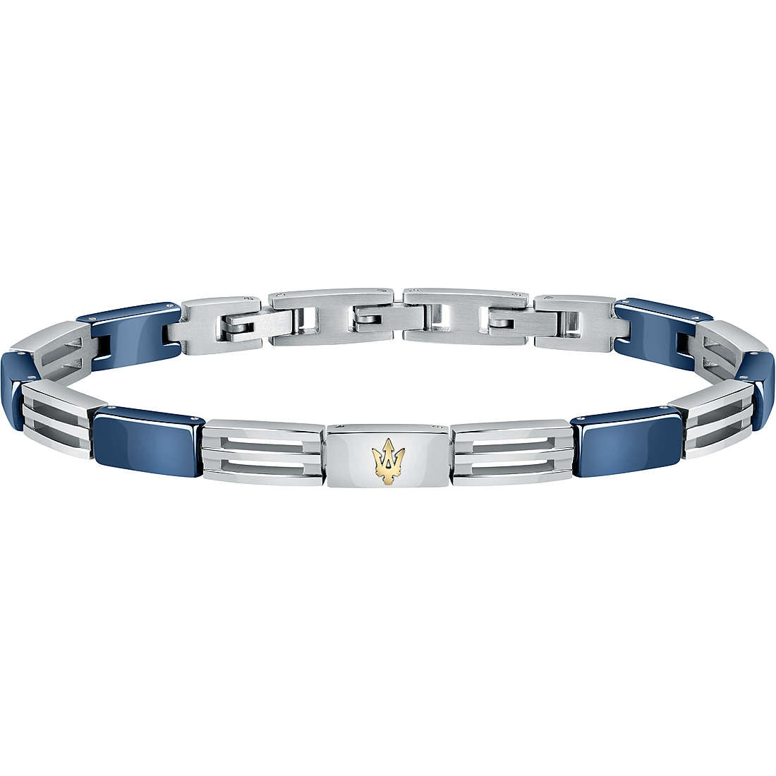 Bracciale Uomo Maserati Acciaio e ceramica Blu  JM421ATZ08