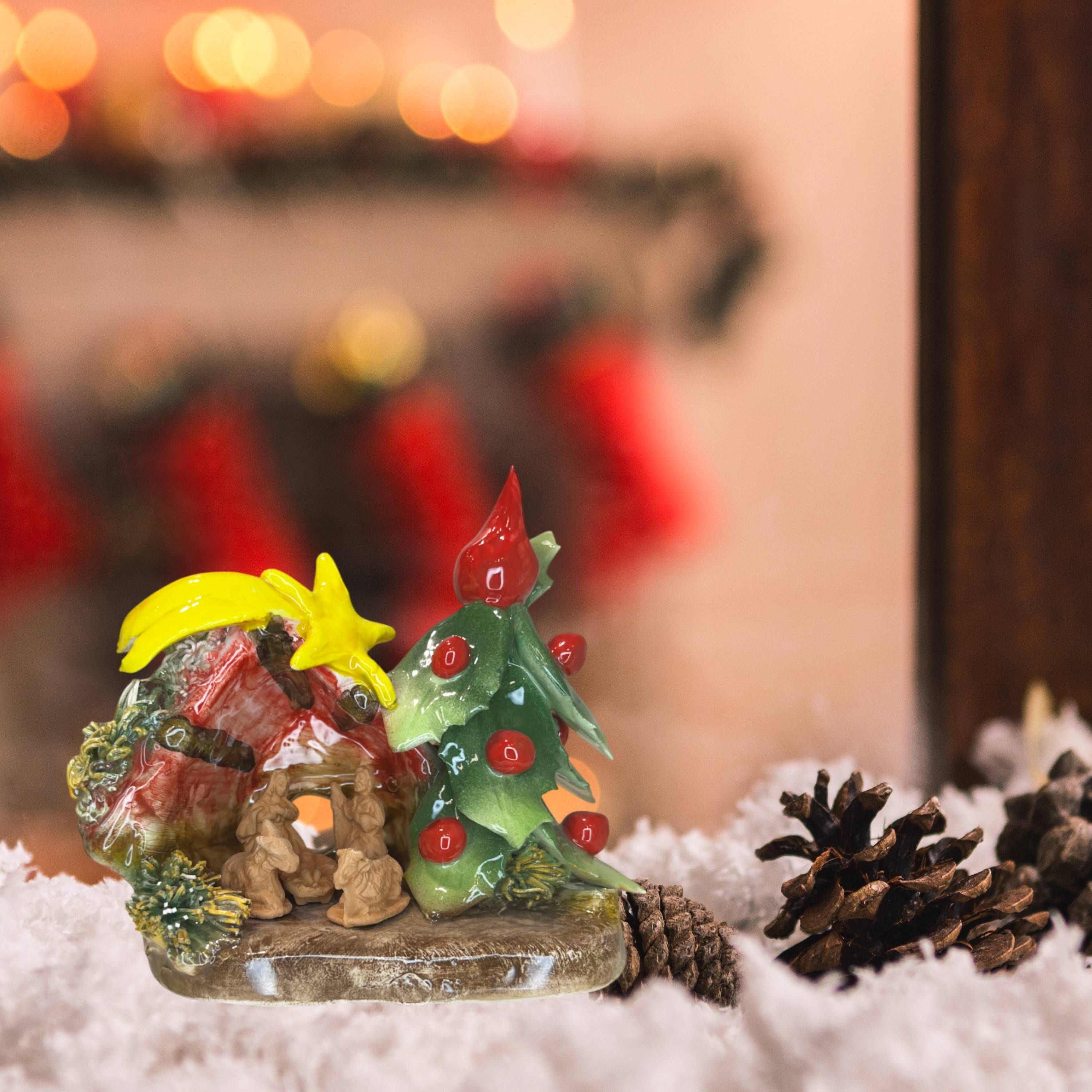 Presepe Capodimonte 14x14cm CAP46