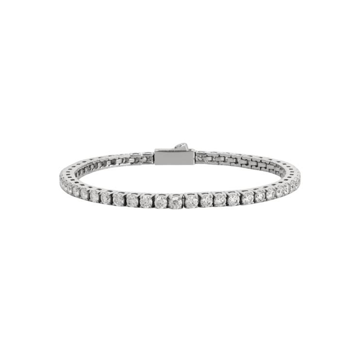 Bracciale Uomo John Richmond Tennis Titanio Brillanti Bianchi Silver IP JRTM22WW