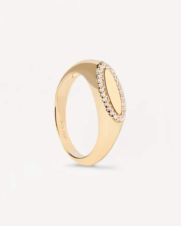 Anello Donna PDPaola Argento Dorato 925 Personalizzabile AN01-629-16