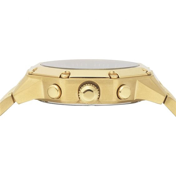 Orologio Uomo Versus By Versace Nero Quarzo Cronografo Acciaio Dorato VSP391720