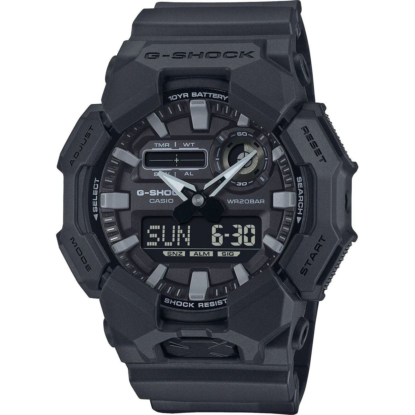 Orologio Uomo Casio G-SHOCK Nero 10 Anni Batteria GA-010-1A1ER