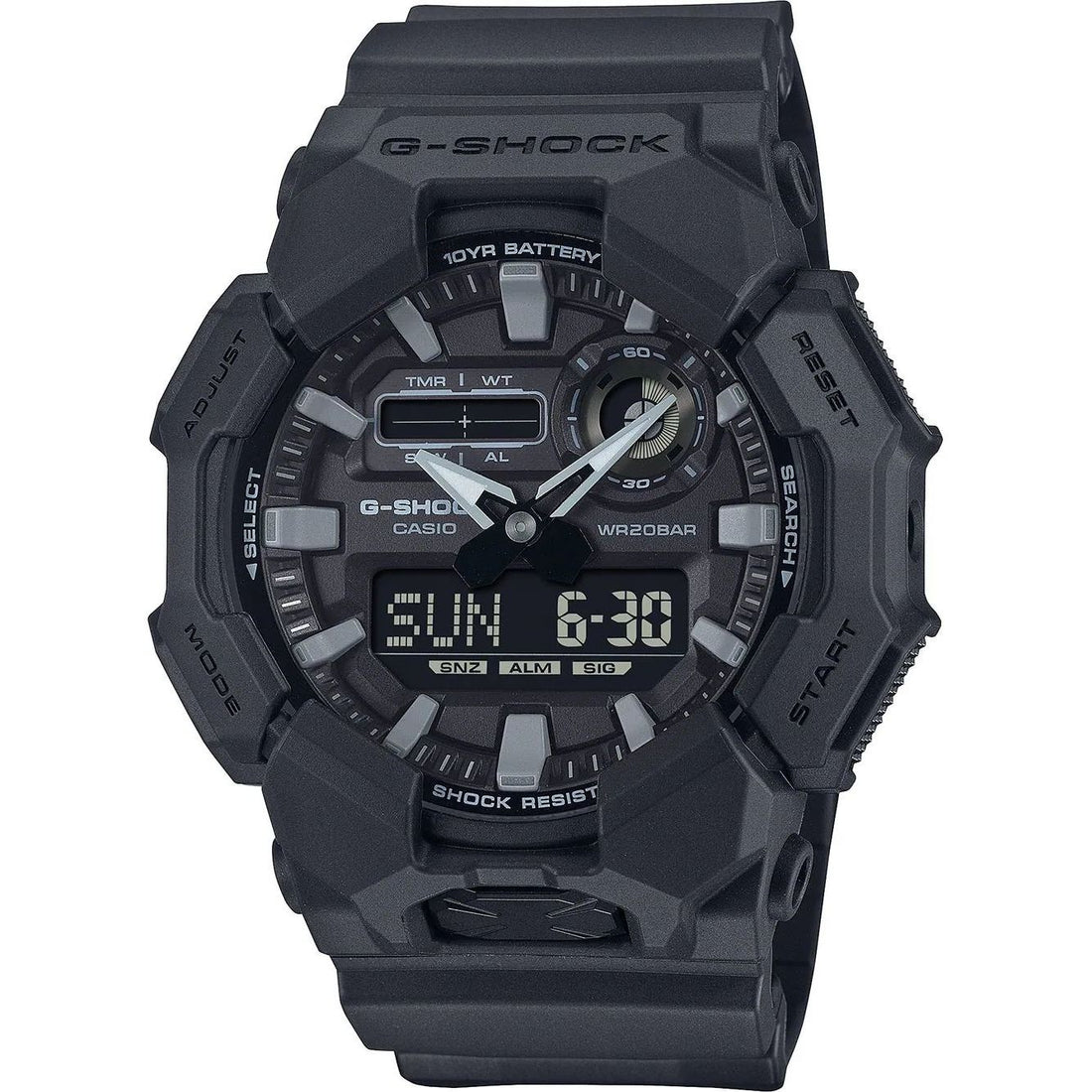 Orologio Uomo Casio G-SHOCK Nero 10 Anni Batteria GA-010-1A1ER