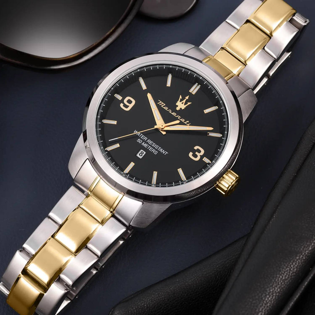 Orologio Uomo Maserati Quarzo Solo Tempo Acciaio Bicolore Nero R8853121009