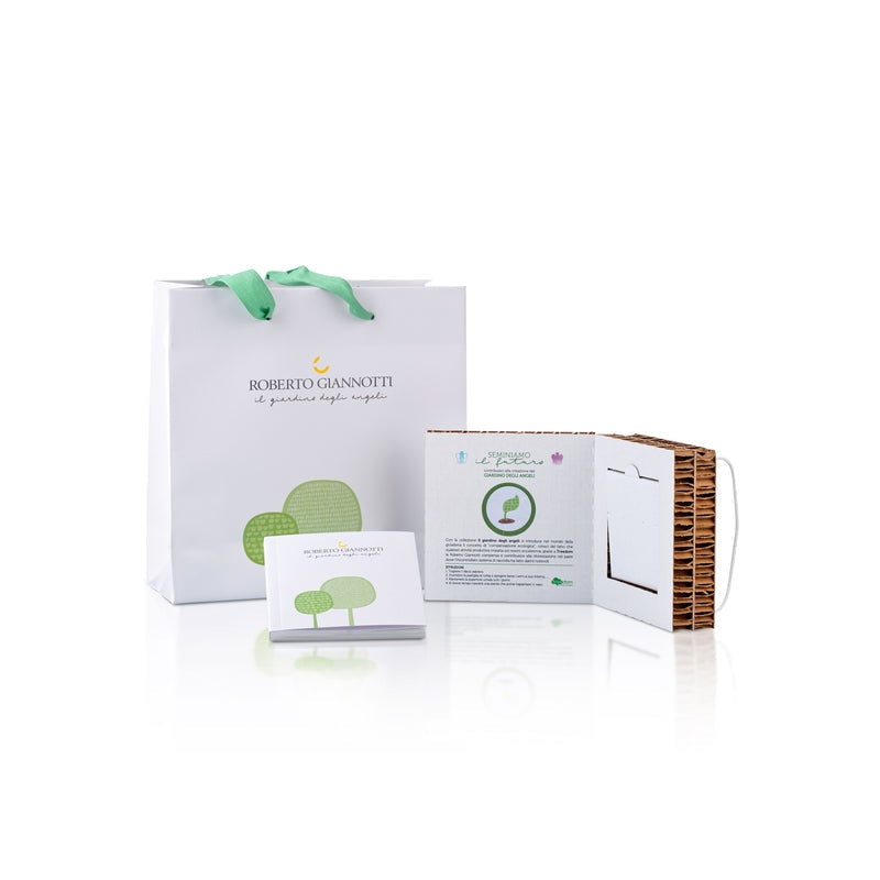 Orecchini Bambina Roberto Giannotti Oro Bianco 9 KT Lucido Angelo Lastra NKT208B