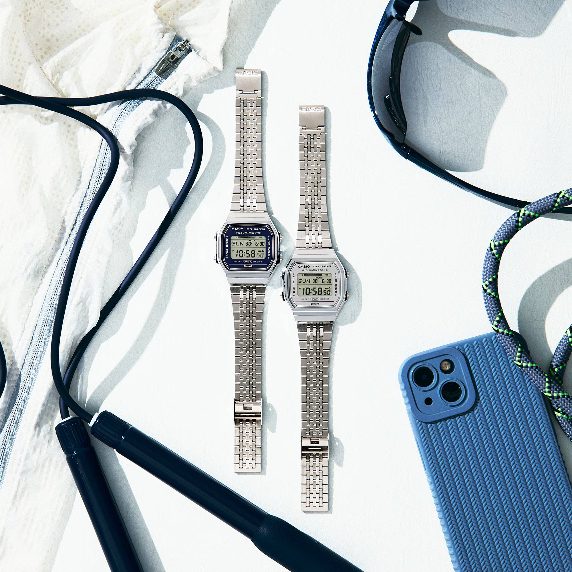 Orologio Uomo Casio Bluetooth Acciaio Blu Lucido ABL-100WE-2AEF