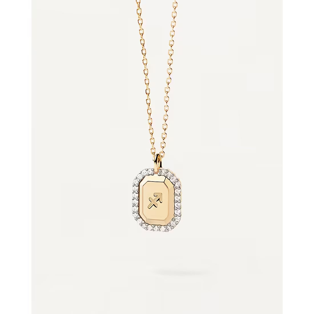 Collana Donna PDPaola Argento 925 Dorato Sagittario Zirconi CO01-576-U