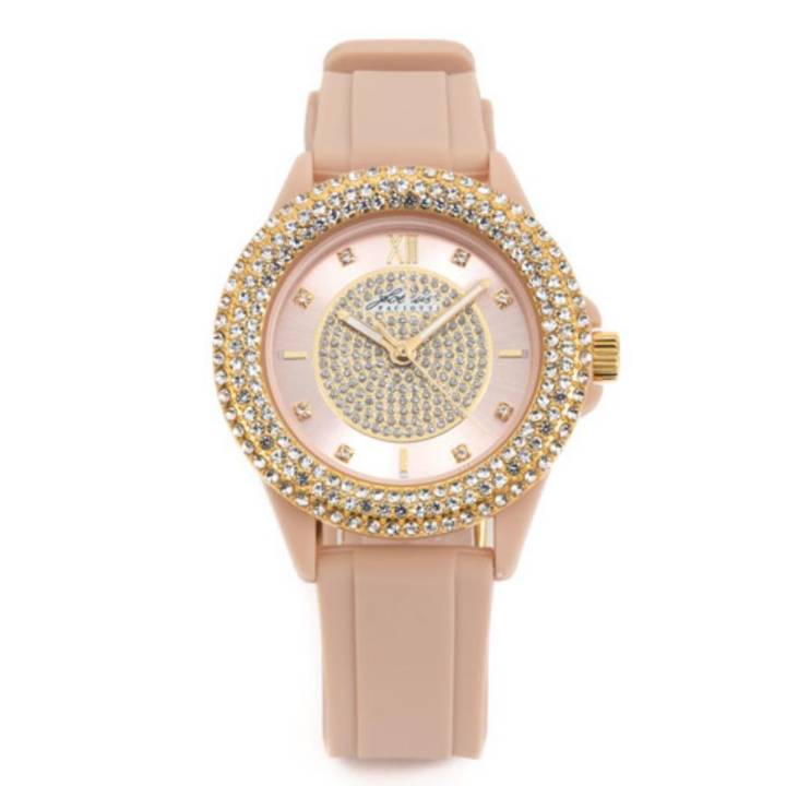 Orologio Donna 4US Cesare Paciotti Quarzo Solo Tempo Rosa Cipria Zirconi Bianchi T4SW493