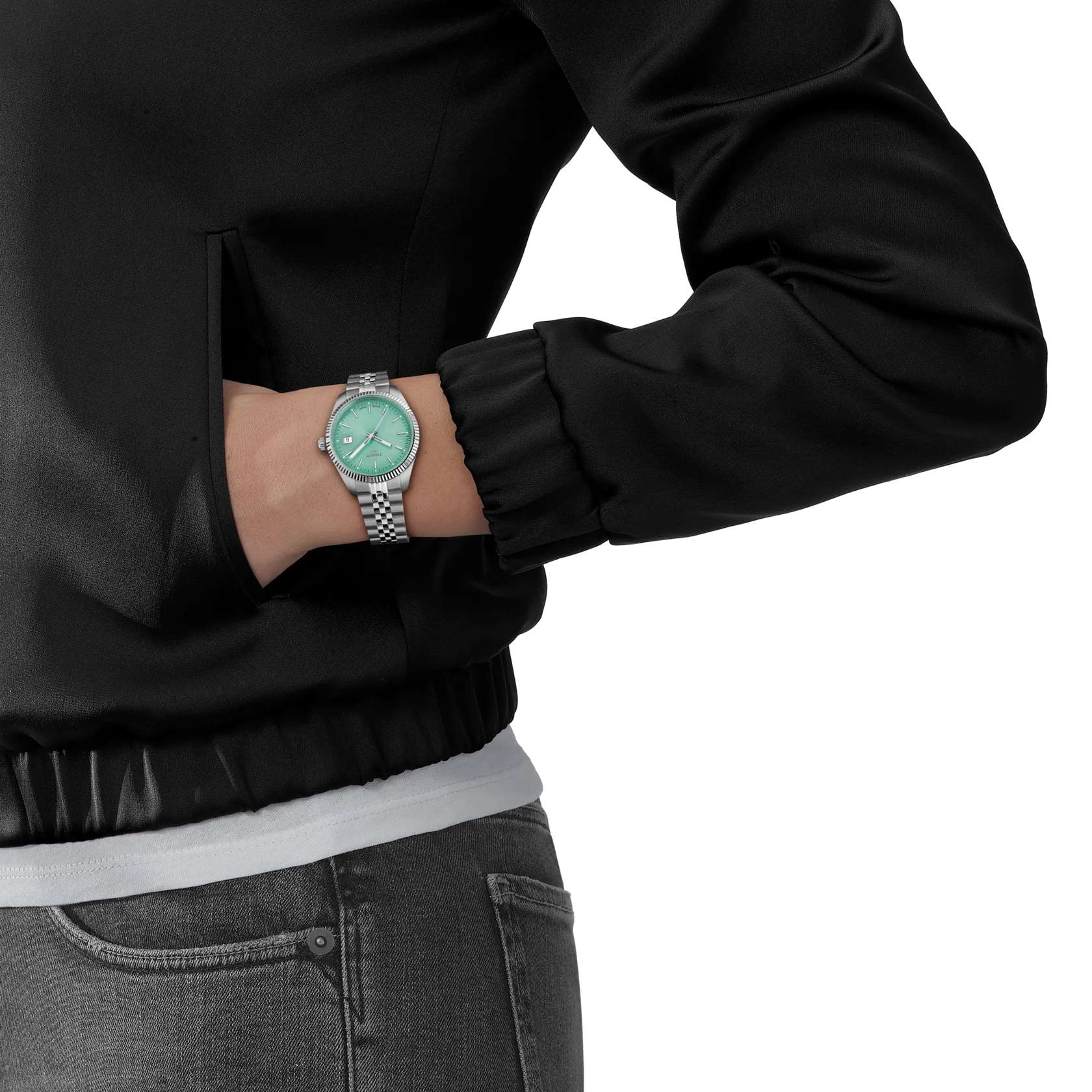 Orologio Donna Tissot Ballade Acciaio Verde Acqua Quarzo Data T1562101109100