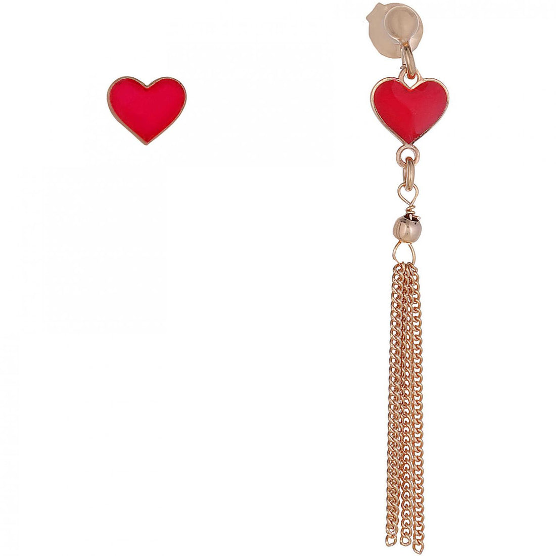 Orecchini Donna Liu Jo Argento 925 Placcato Oro Rosa ALJ156
