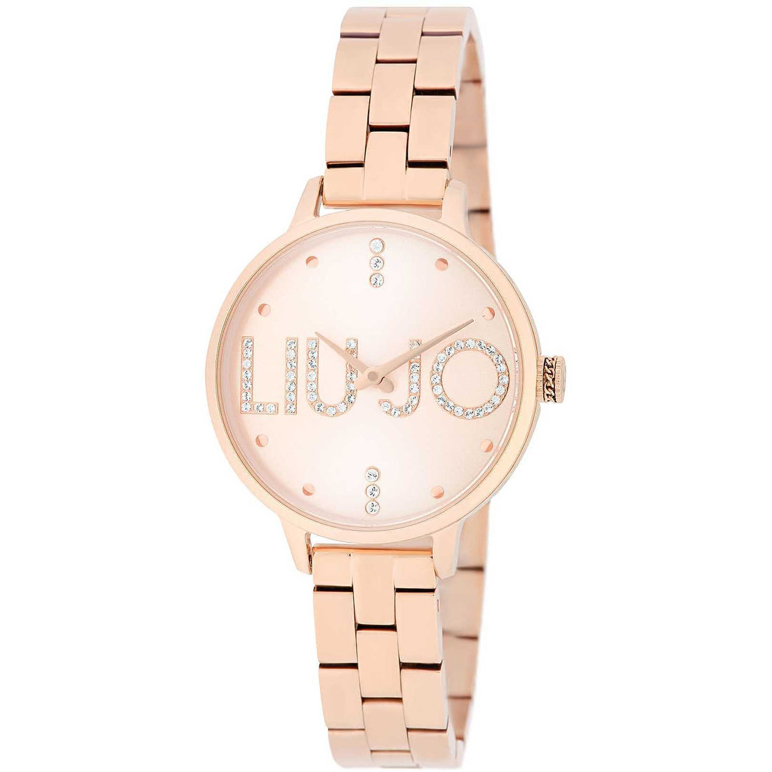 Orologio Donna Liu Jo Quarzo Acciaio Rosè Zirconi Bianchi TLJ2041