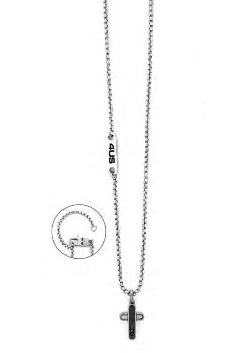 Collana Uomo 4US Cesare Paciotti Acciaio Catena Croce 4UCL8065