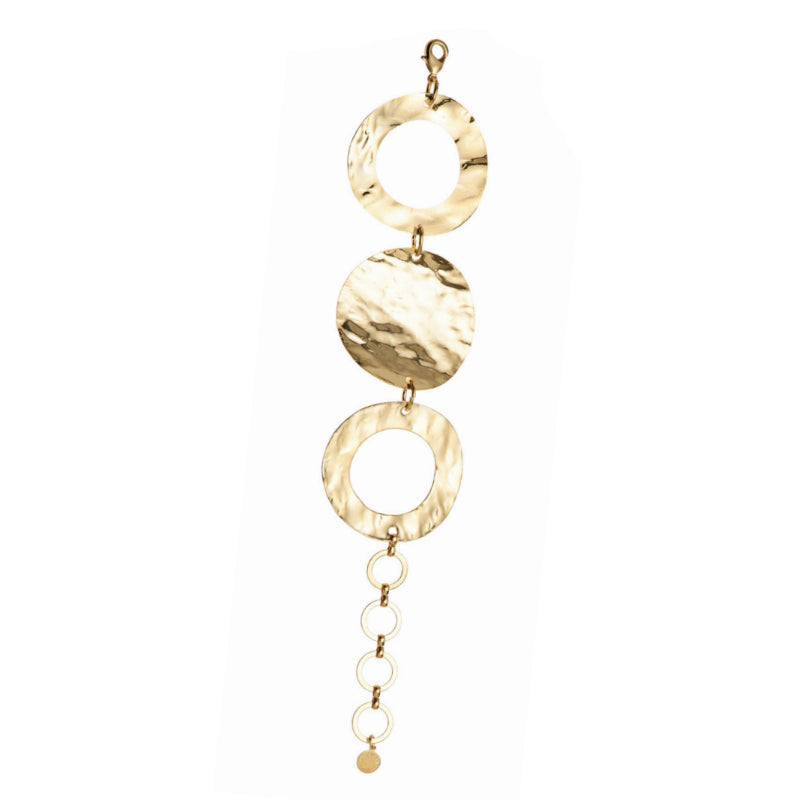 Bracciale Donna Ottaviani Bronzo Dischi Lucidi Dorati 501443B