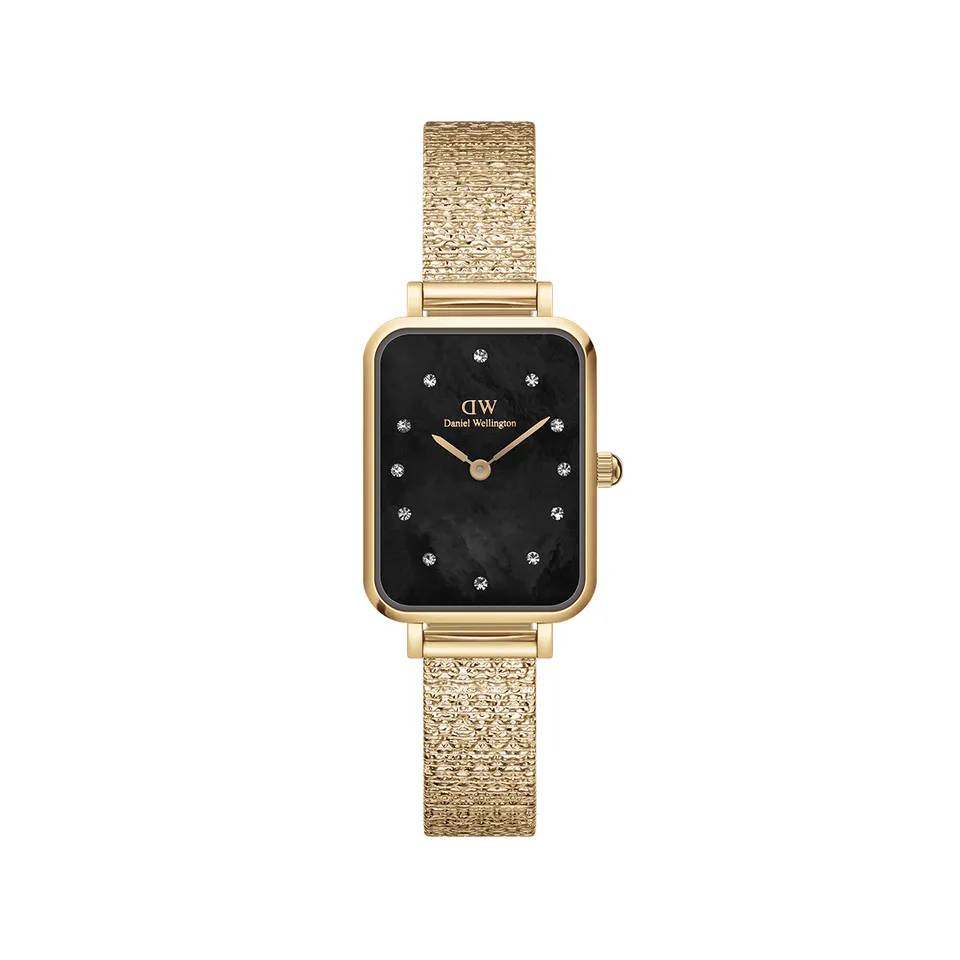 Orologio Donna Daniel Wellington Quarzo Acciaio Dorato Nero Zirconi DW00100583