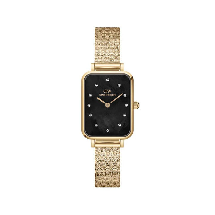 Orologio Donna Daniel Wellington Quarzo Acciaio Dorato Nero Zirconi DW00100583