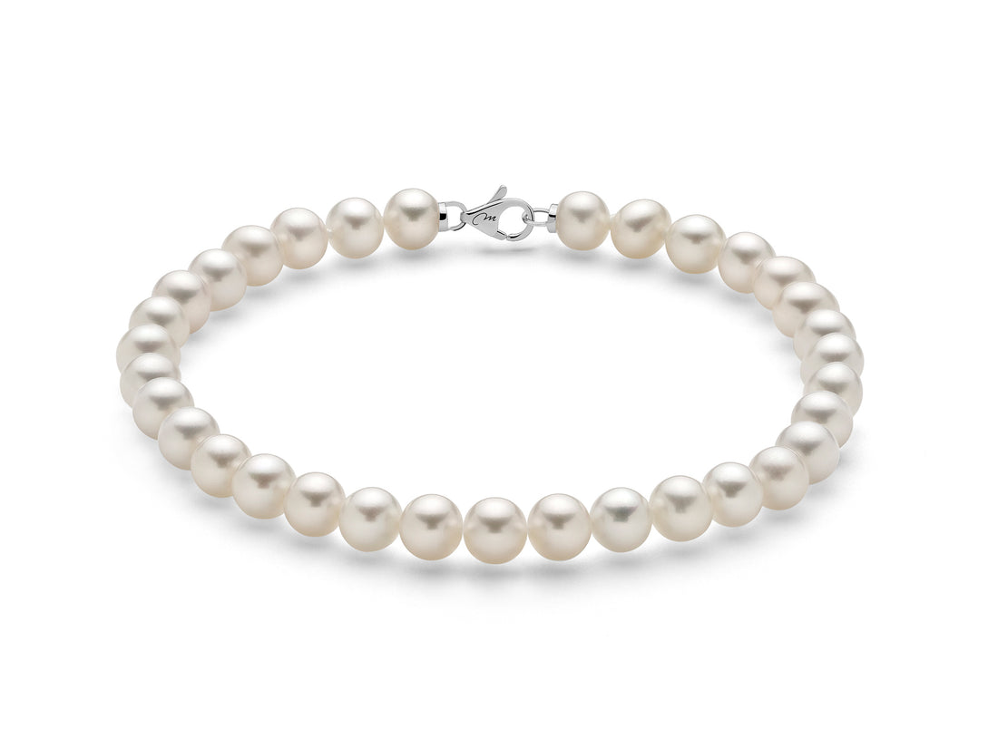 Bracciale Donna Perle Miluna Con Chiusura In Oro Bianco 750 1MPE455-17NL587