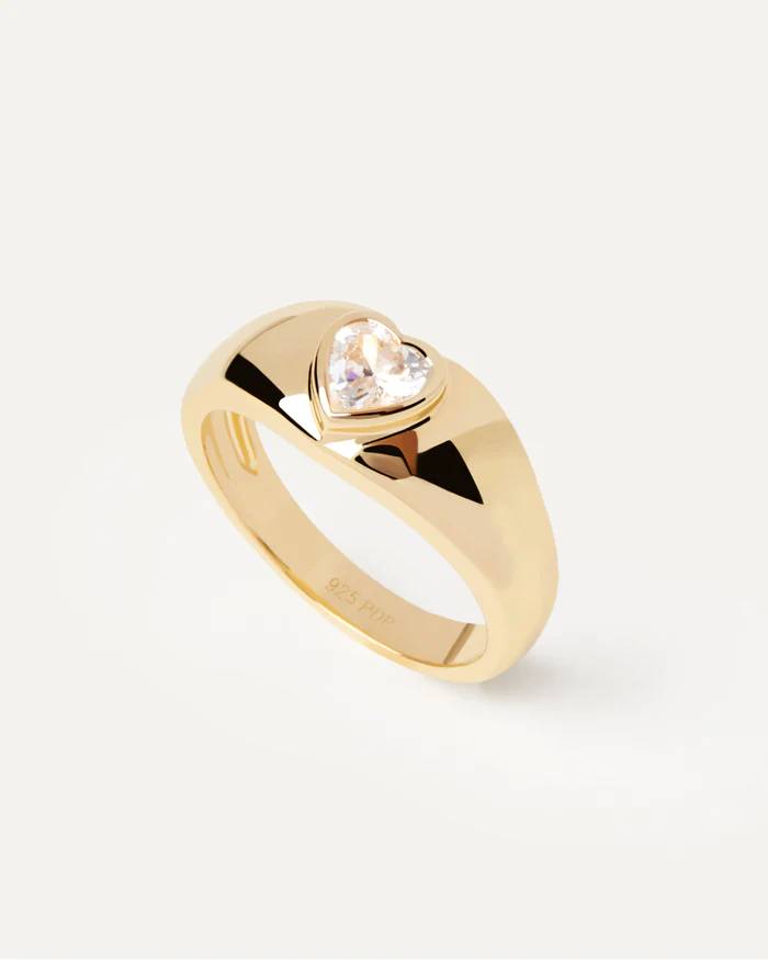 Anello Donna PDPaola Argento Dorato 925 Zircone Bianco AN01-902-14