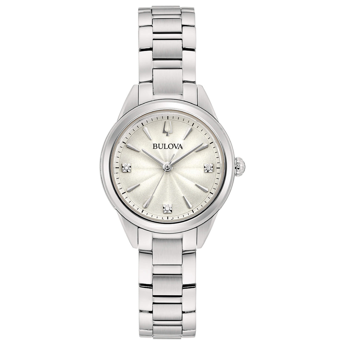 Orologio Donna Bulova Quarzo Acciaio Sutton Lady Diamanti 96P219