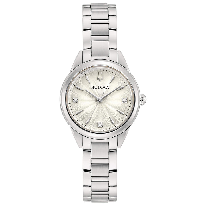 Orologio Donna Bulova Quarzo Acciaio Sutton Lady Diamanti 96P219