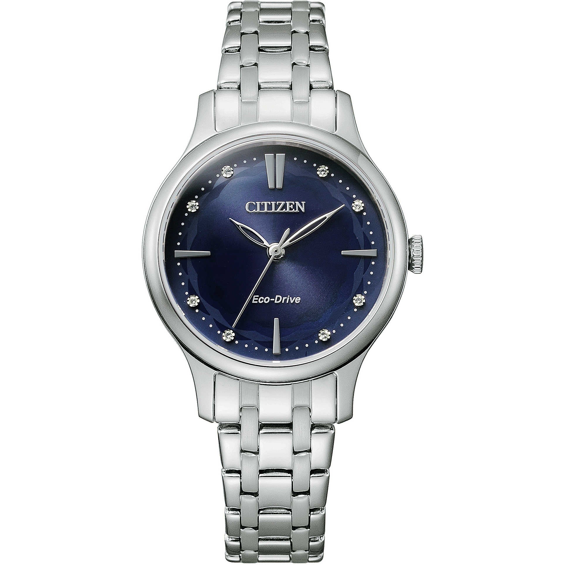 Orologio Donna Citizen Acciaio Classic Solo Tempo Eco Drive Zirconi EM0890-85L