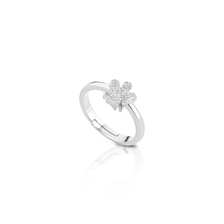 Anello Donna Roberto Giannotti Argento 925 Regolabile Angelo Zirconi Bianchi GIA287 15-17
