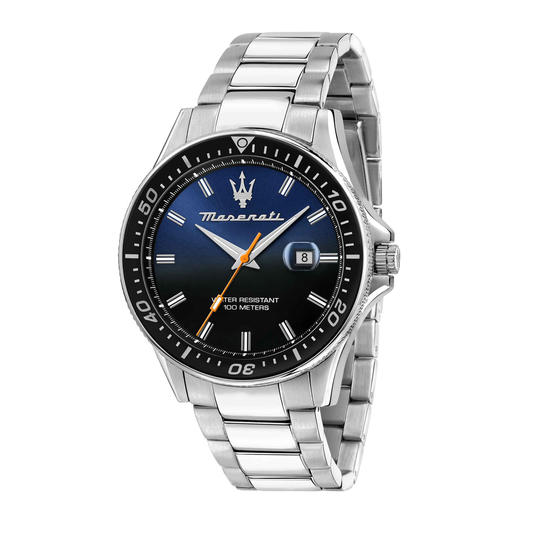 Orologio Uomo Maserati Acciaio Sfida Quarzo Solo Tempo Blu Data R8853140001