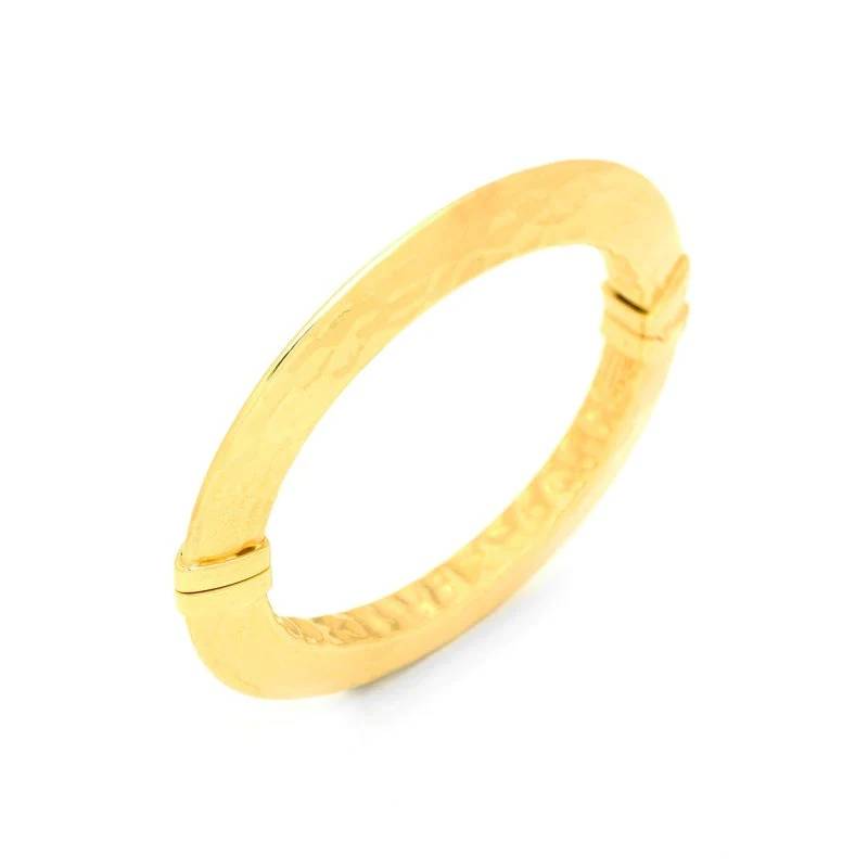 Bracciale Donna Giovanni Raspini Argento Dorato 925 Rigido Martellato 11781