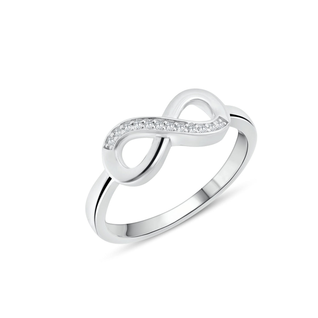 Anello Donna Liu Jo Acciaio infinity Con Zirconi bianchi  LJ2519M14