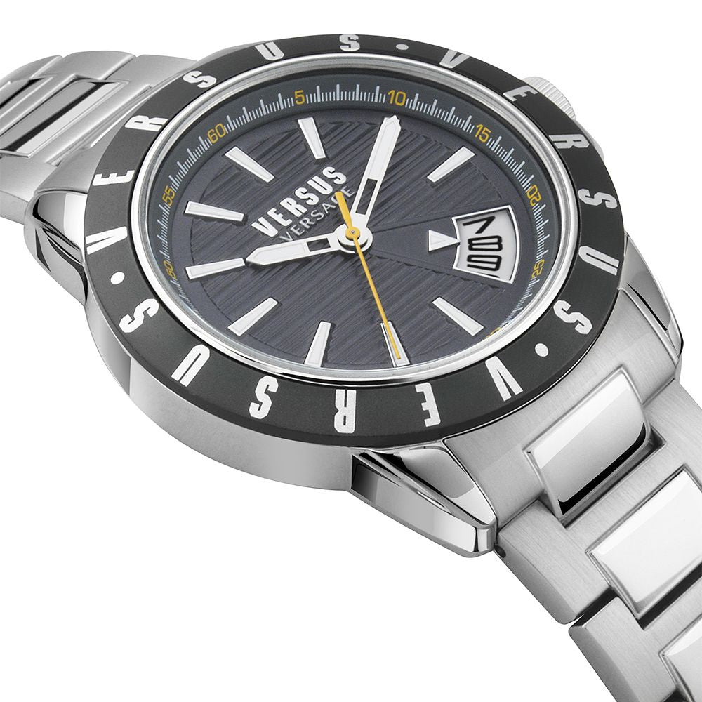 Orologio Uomo Versus By Versace Nero Quarzo Solo Tempo Data Acciaio VSPET0619