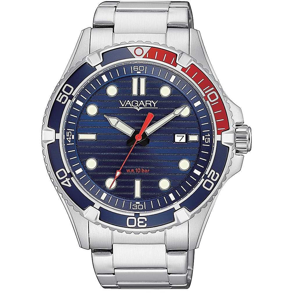 Orologio uomo Vagary By Citizen Aqua Diver cinturino Acciaio  IB8-712-71