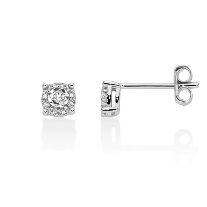 Orecchini Donna Miluna Lobo Oro Bianco Diamanti ERD3301X
