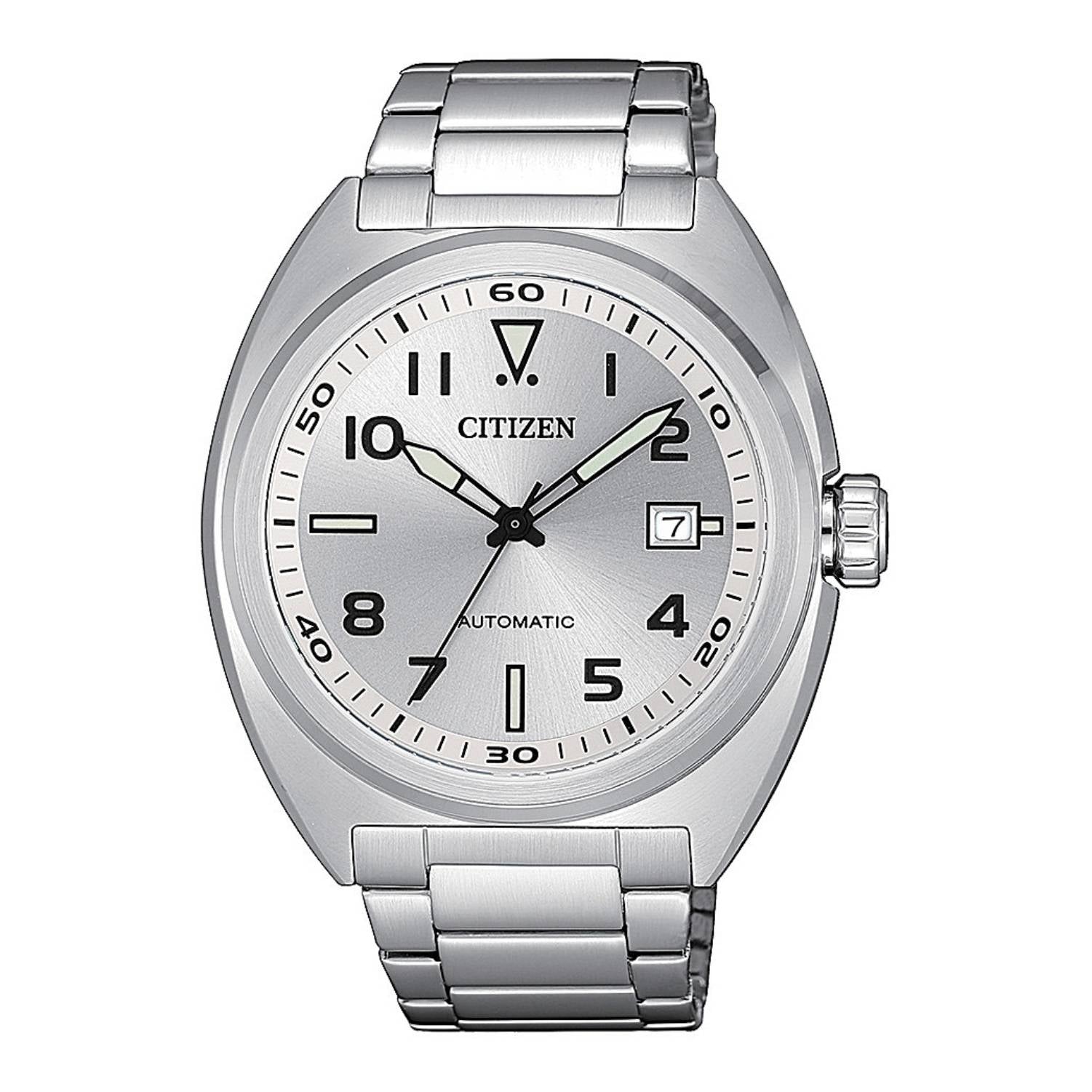 Orologio Uomo Acciaio Citizen Solo Tempo Data Collection Automatico NJ0100-89A
