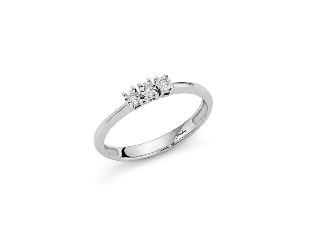 Anello Donna Miluna Trilogy Oro 18 KT Diamanti Bianchi LID3311