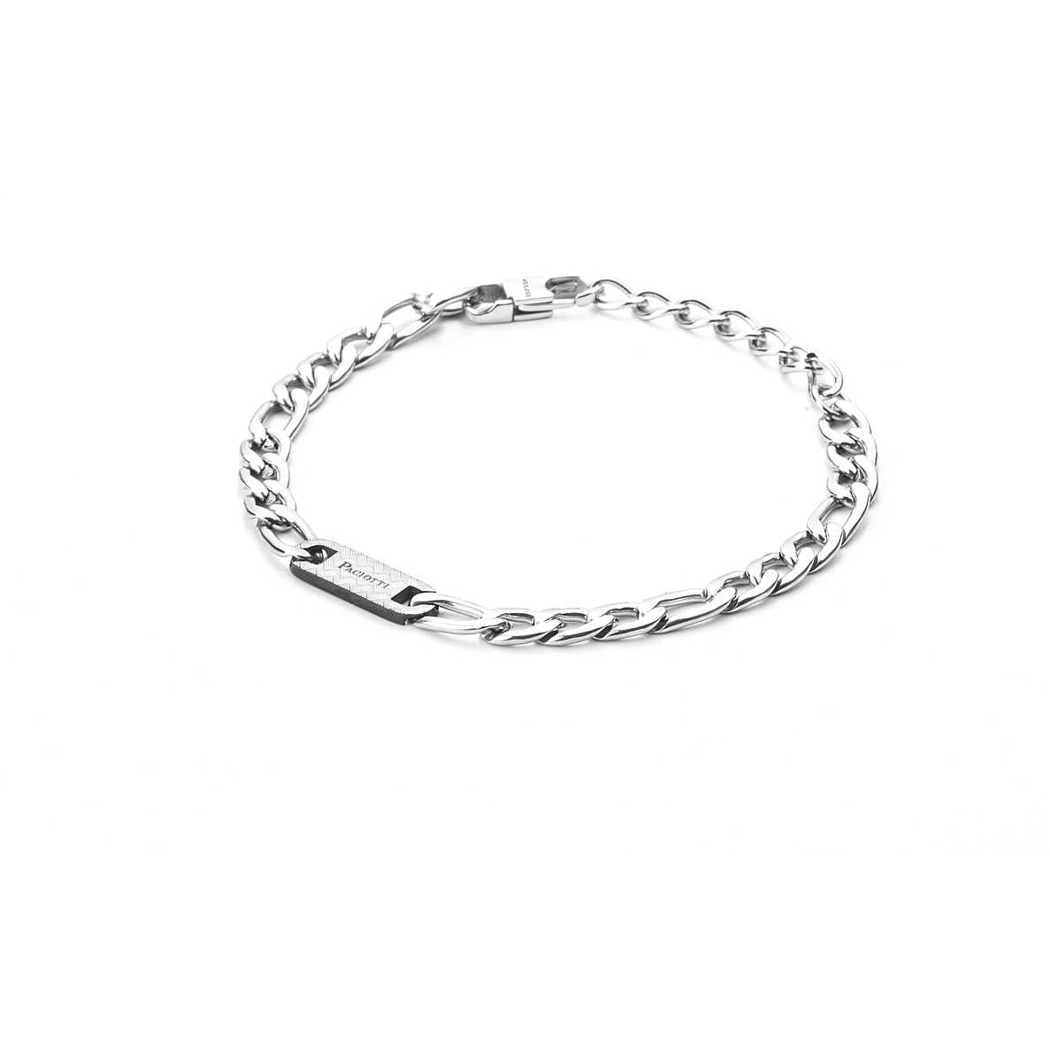 Bracciale Uomo 4US Cesare Paciotti acciaio Bianco Black Texture 4UBR3261