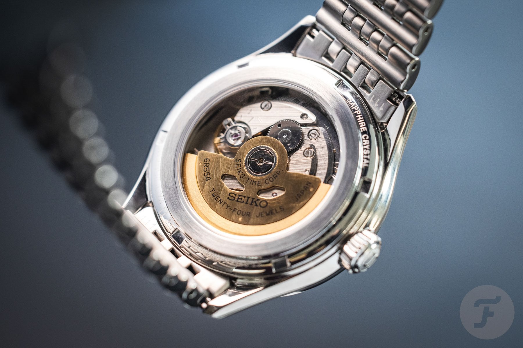 Orologio Uomo Seiko Presage Automatico Open Heart Nero Seta Acciaio SPB471J1